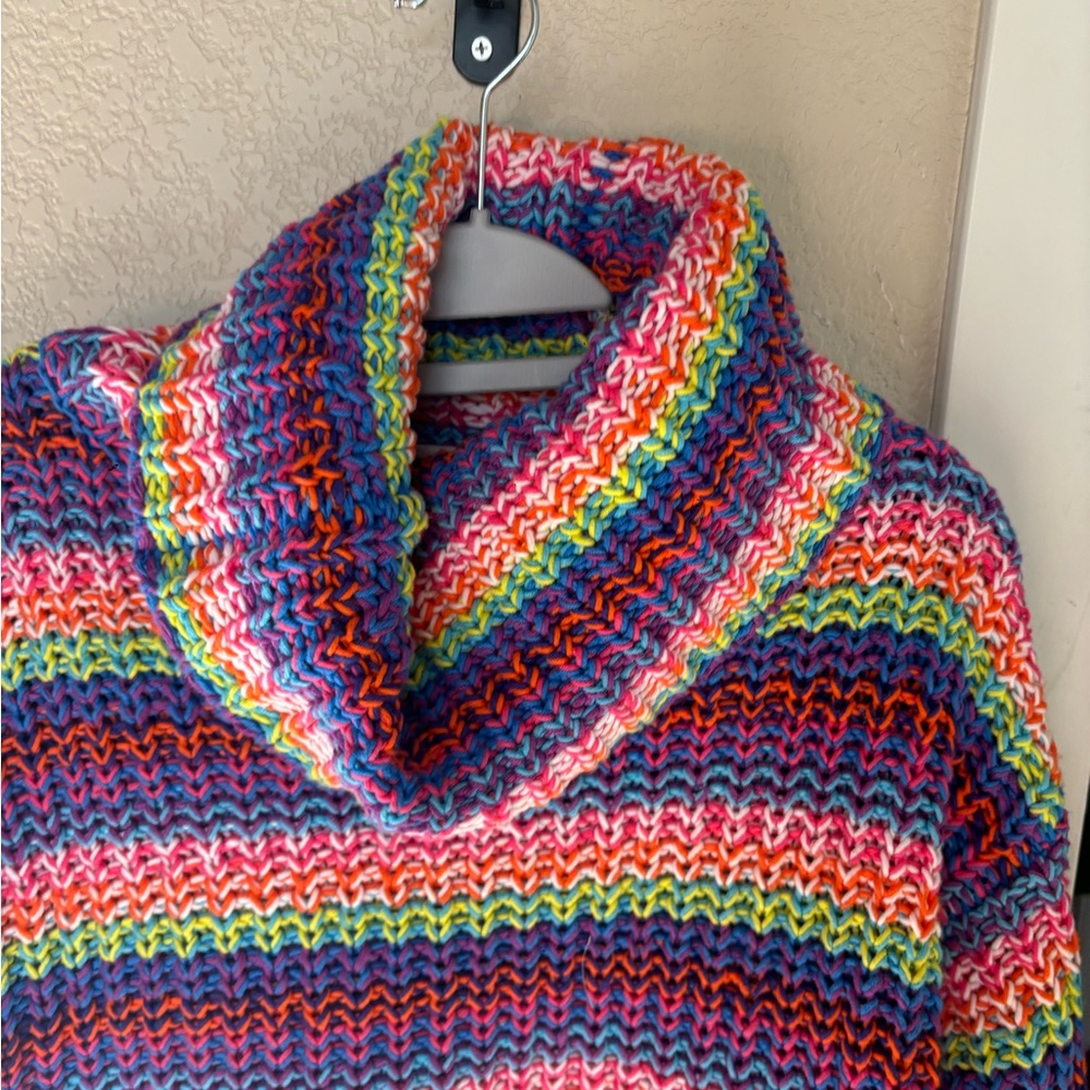 Vintage Multicolor Striped Women's Sweater